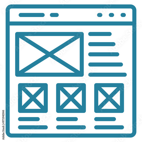 Wireframing Icon Element For Design