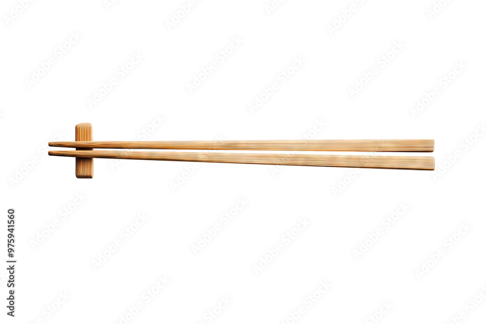 A pair of chopsticks on a white background A pair of chopsticks on a white background