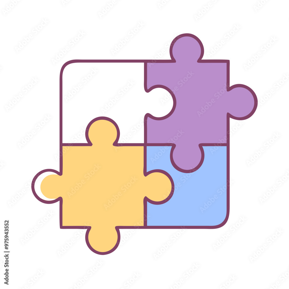 Autism Spectrum Icon in Blue, Lavender, and Peach Tones Autism Spectrum Icon in Blue, Lavender, and Peach Tones