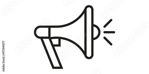 Megaphone Vector Icon Desing Illustration