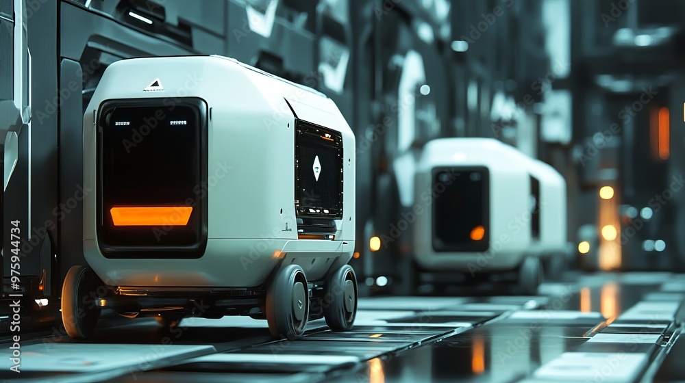 futuristic cargo boxes delivery system futuristic cargo boxes delivery system