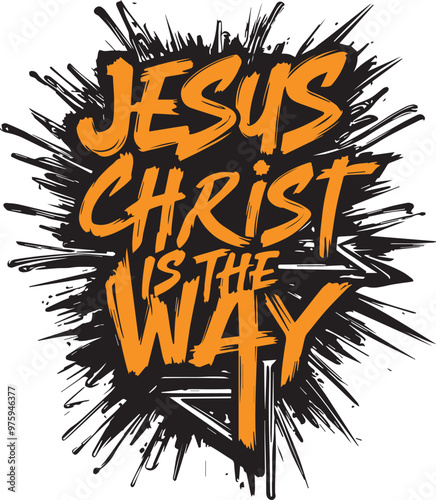 Jesus Christ is the Way vector design