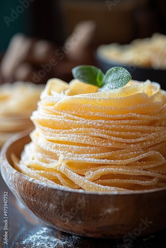 Istarski fuži: A type of pasta shaped like a quill, often served with truffle or meat sauce, from Istria. photo