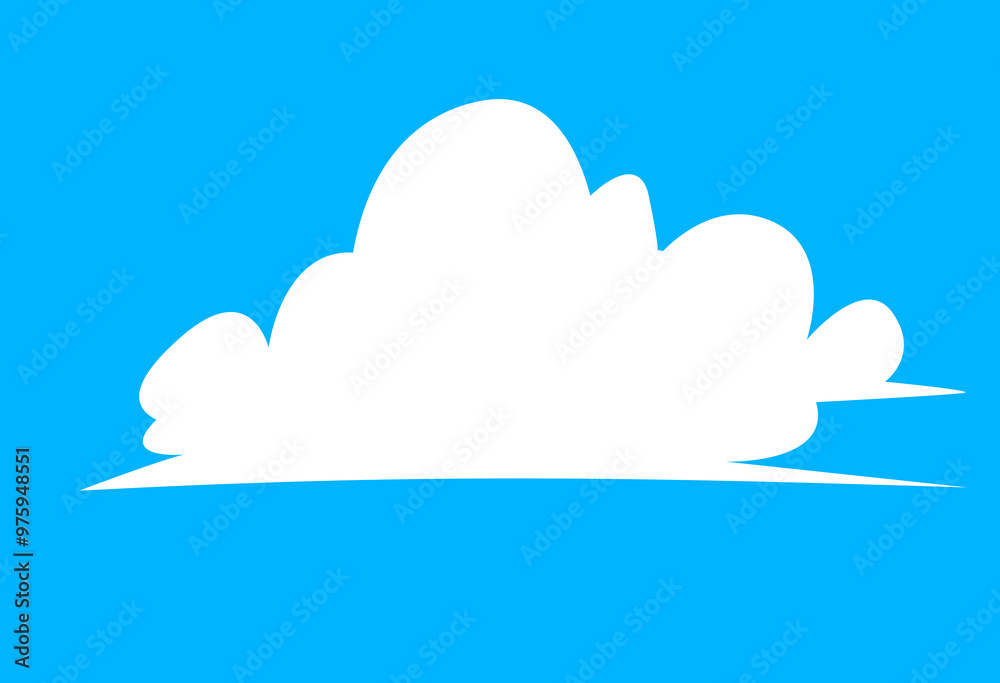 set of clouds element  for illustration decoration white sky with other varian