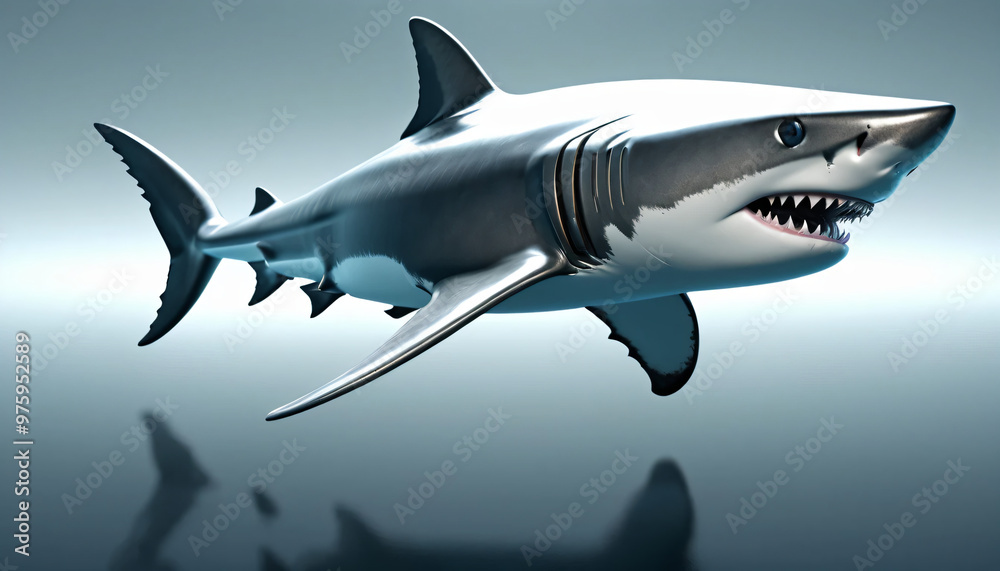 Fototapeta premium a futuristic shark