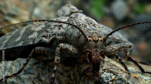 Dobsonfly close up wallpaper photo