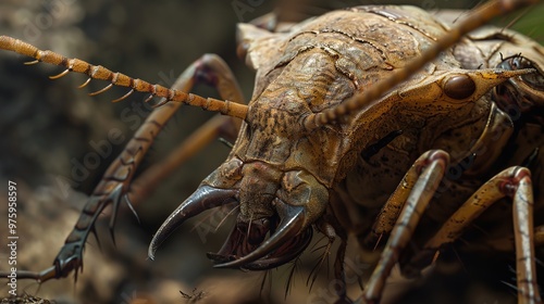 Dobsonfly close up wallpaper photo