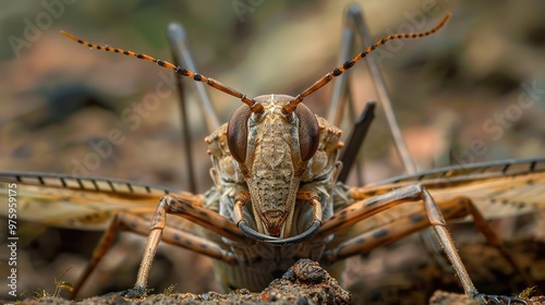 Dobsonfly close up wallpaper photo