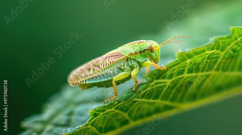 Leafhopper close up wallpaper