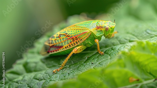 Leafhopper close up wallpaper