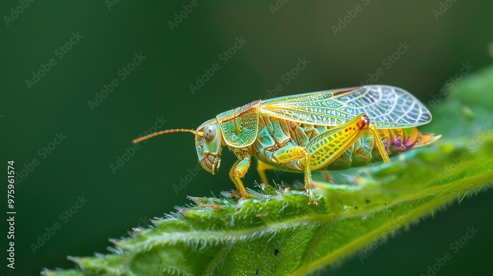 Leafhopper close up wallpaper Leafhopper close up wallpaper