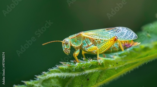 Leafhopper close up wallpaper
