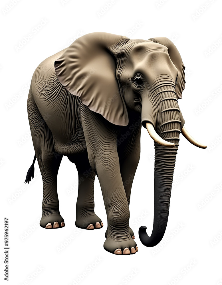Obraz premium Transparent Elephant PNG for Commercial Use
