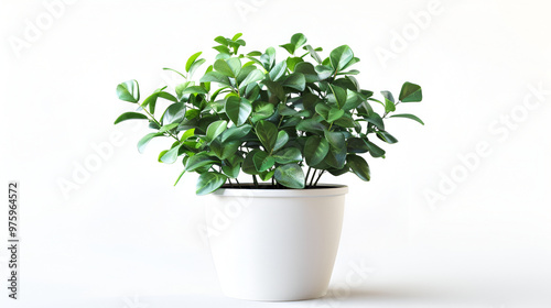 Wallpaper Mural Flower in pot on wooden table ,Mini plant succulent on wooden white desk, little plant and leaf in potted on table, copy space Torontodigital.ca