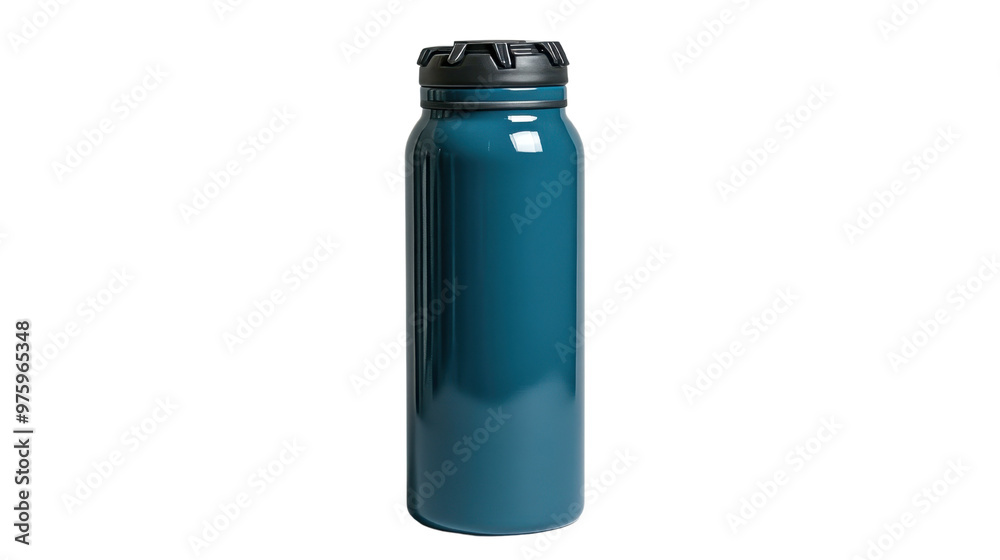 18. A lightweight, insulated water bottle designed for outdoor activities, isolated on a white background, perfect for staying hydrated on long hikes 18. A lightweight, insulated water bottle designed for outdoor activities, isolated on a white background, perfect for staying hydrated on long hikes
