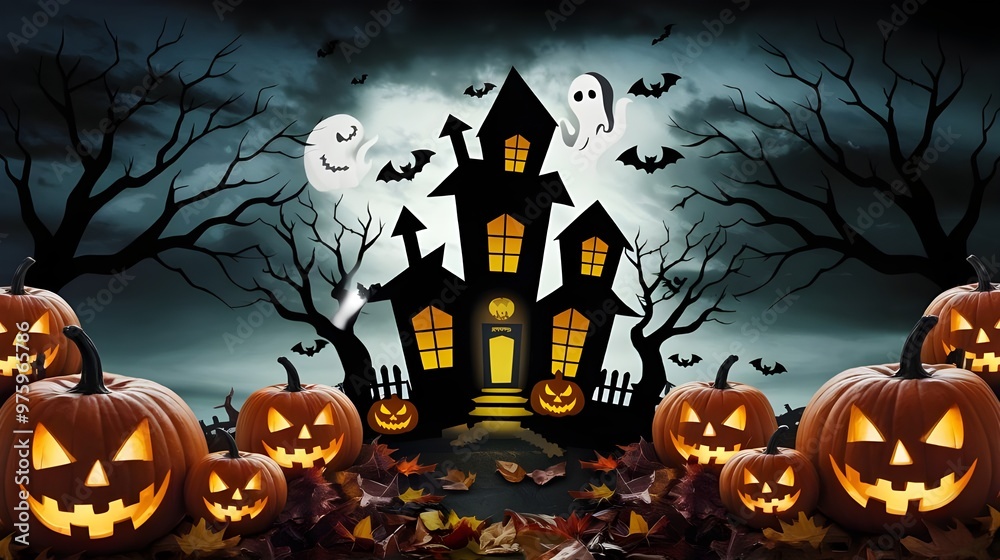 Fototapeta premium Happy Halloween 
