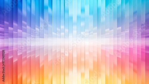 A vibrant explosion of multicolored abstract shapes radiating from a central point, creating a dynamic and energetic visual effect