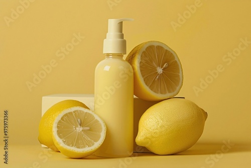 lemon and bottle