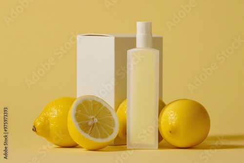 lemon and bottle