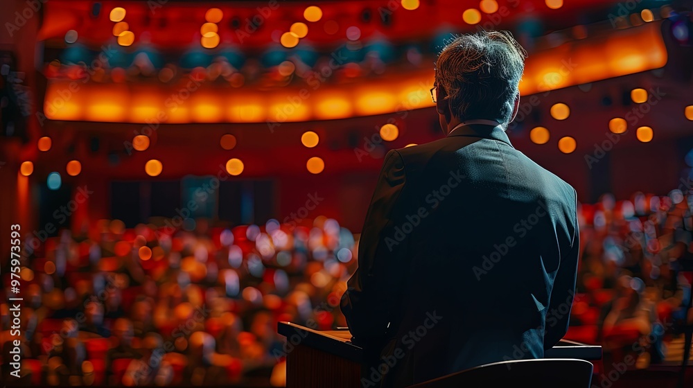 A Speaker at a Conference, Viewed from Behind A Speaker at a Conference, Viewed from Behind