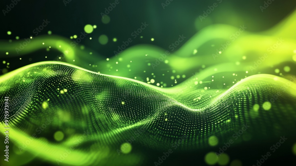 futuristic green background for ads
