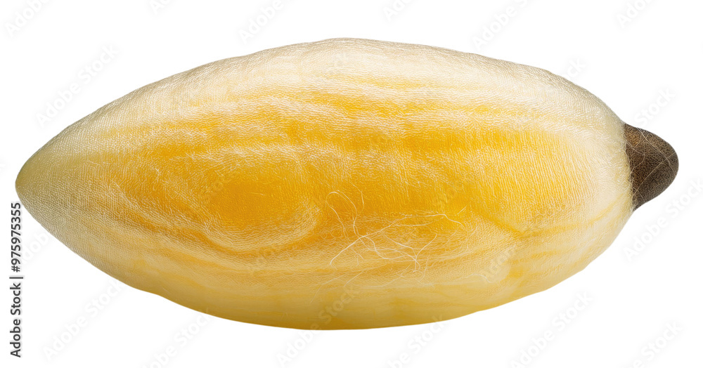 Silkworm Cocoon Close Up Isolated on Transparent Background Silkworm Cocoon Close Up Isolated on Transparent Background