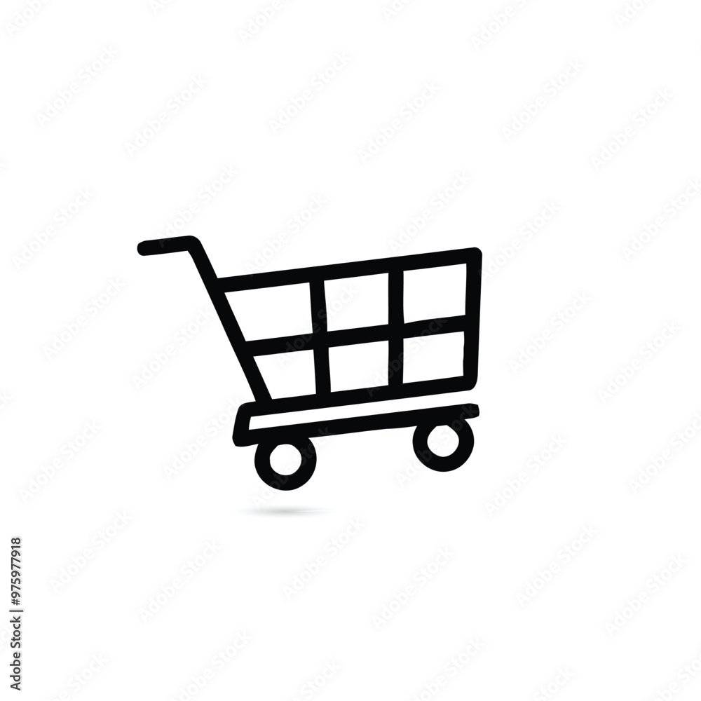 trolley line icon. trolley flat icon vector. trolley shop icon vector template trolley line icon. trolley flat icon vector. trolley shop icon vector template