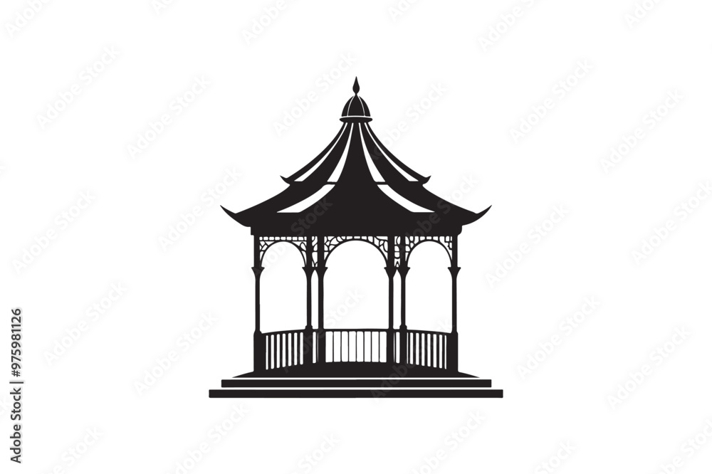 Pavilion silhouette vector illustration, Pavilion silhouette vector, Pavilion silhouette PNG Pavilion silhouette vector illustration, Pavilion silhouette vector, Pavilion silhouette PNG
