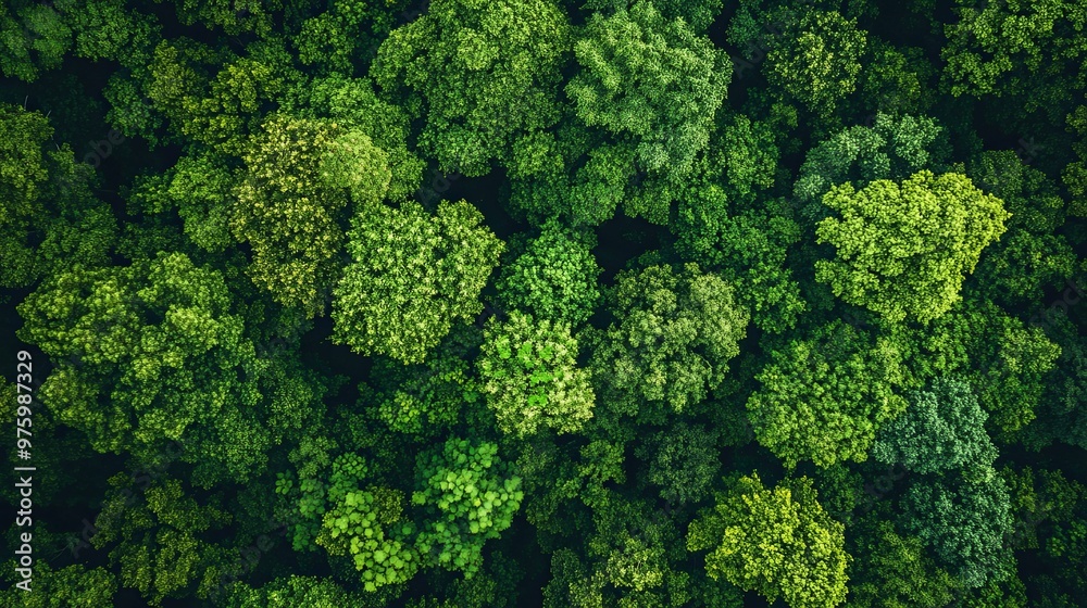 Aerial View of Lush Green Forest Canopy Aerial View of Lush Green Forest Canopy