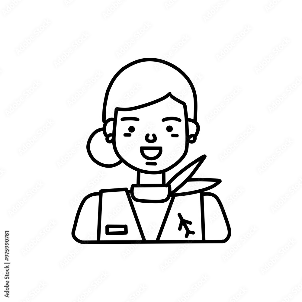 Flight attendant icon Flight attendant icon
