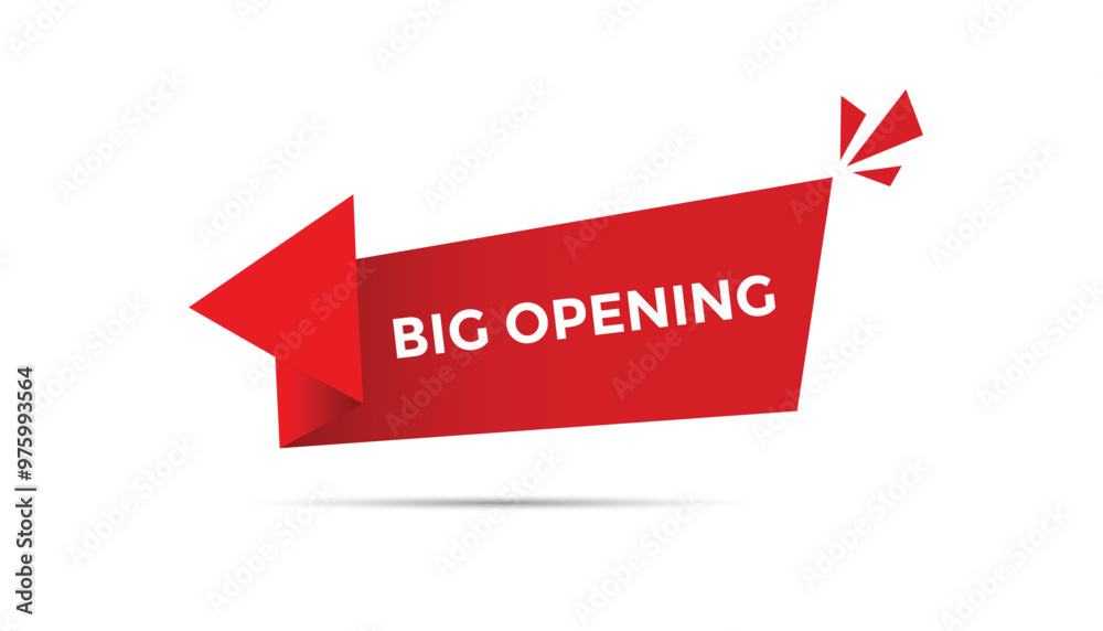 Big opening button web banner templates. Vector Illustration 