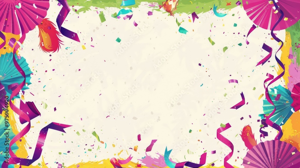 This colorful celebration backdrop features confetti and ribbons in vibrant hues, creating a festive and lively atmosphere perfect for special occasions and joyous gatherings. This colorful celebration backdrop features confetti and ribbons in vibrant hues, creating a festive and lively atmosphere perfect for special occasions and joyous gatherings.