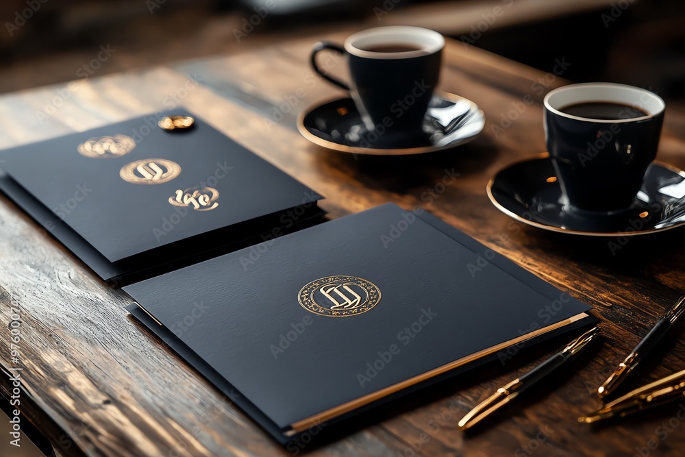 A bold, customizable stationery set, with monogrammed initials in large, bold fonts A bold, customizable stationery set, with monogrammed initials in large, bold fonts