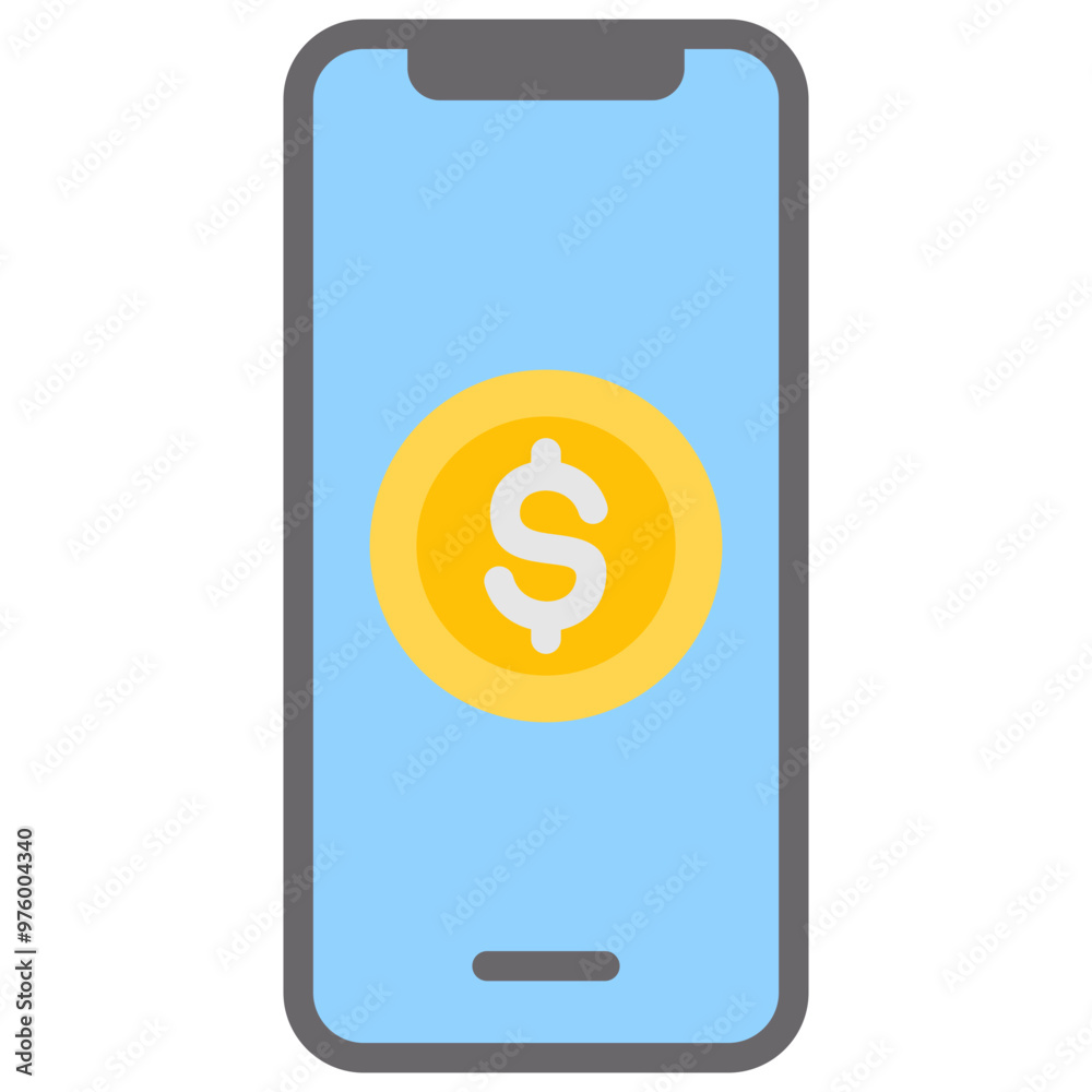 Online payment icon with flat style Online payment icon with flat style