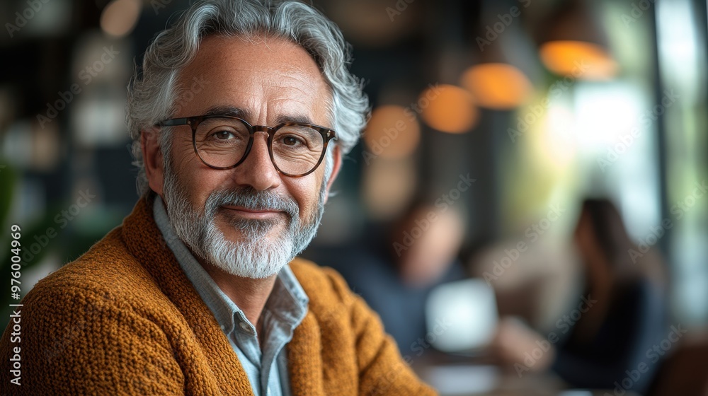 Happy older Latin company executive project manager planning strategy discussing financial or marketing report with diverse business team people in office working at group meeting consulting clients.
