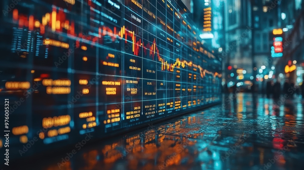 Trading of stock market indicator. candle indicator of stock market. virtual screen of monitor Stock market dashboard. Trading of stock market indicator. candle indicator of stock market. virtual screen of monitor Stock market dashboard.