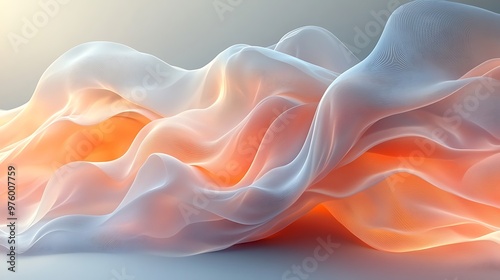 Wallpaper Mural Abstract liquid smoke background. white and yellow color ink dynamic motion background Torontodigital.ca