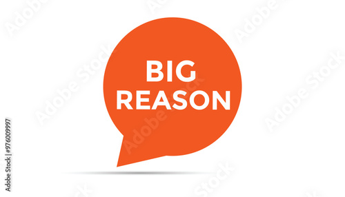 Big reason button web banner templates. Vector Illustration 
