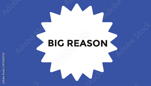 Big reason button web banner templates. Vector Illustration 
