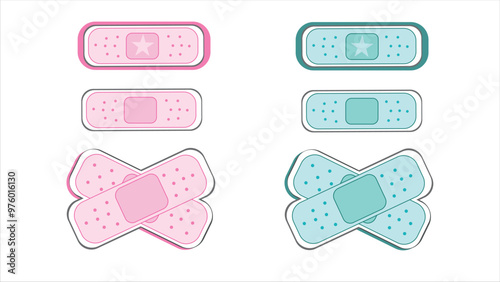 Set of adhesive plasters for first aid for wounds, operations and skin damage, Protecting open wound from infection, healing wound patch guarantees accelerated cell regeneration