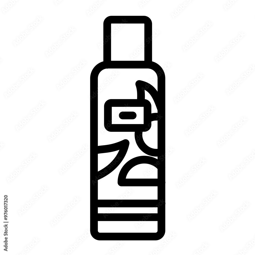 Dry shampoo vector icon style Dry shampoo vector icon style