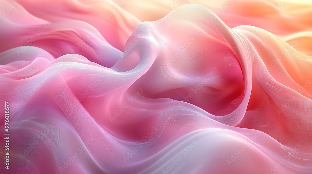 Fototapeta premium Abstract liquid smoke background. white and pink color ink dynamic motion background