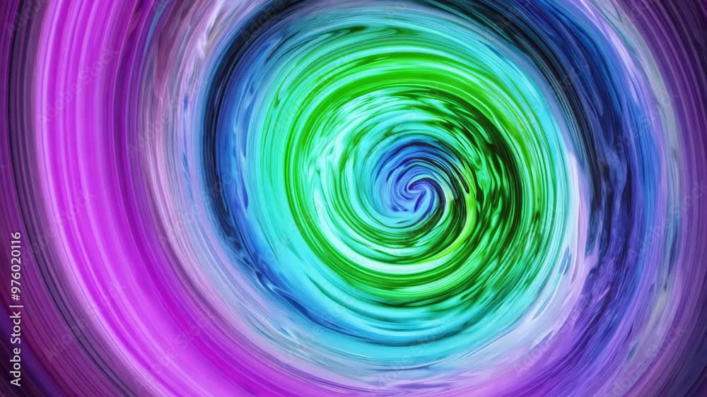 A abstract swirl of vibrant purples, blues, and greens creates a dynamic vortex. Its fluid textures and rich colors enhance creative projects and artistic presentations.