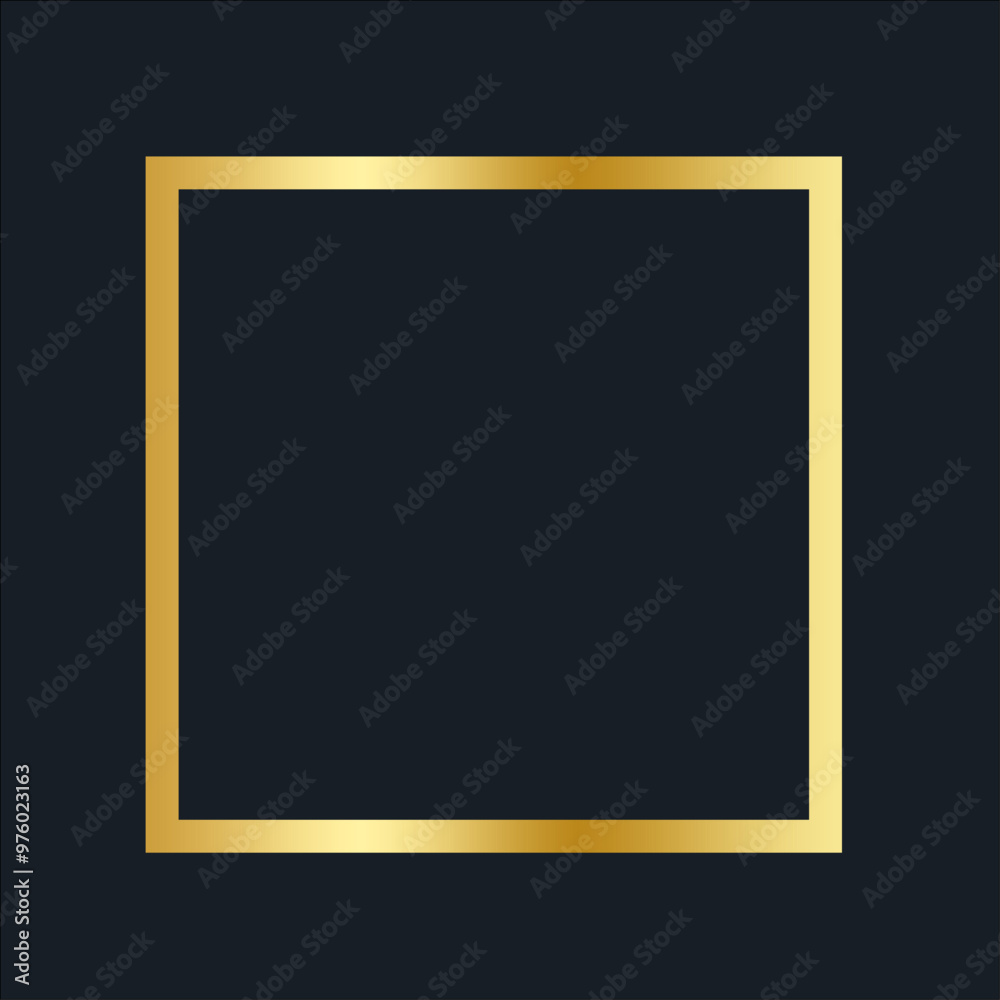 golden frame on a plain background with glare golden frame on a plain background with glare