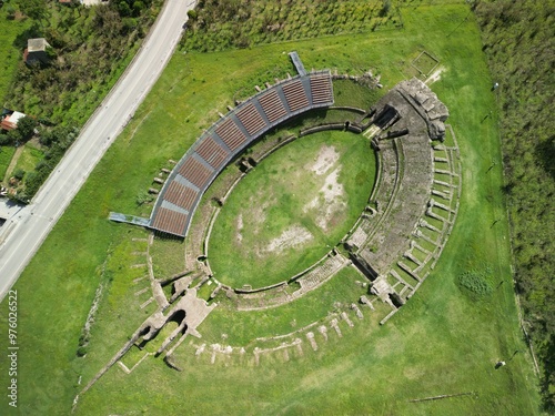 Avella's roman ruins, archeology Roman amphitheatre, italy photo