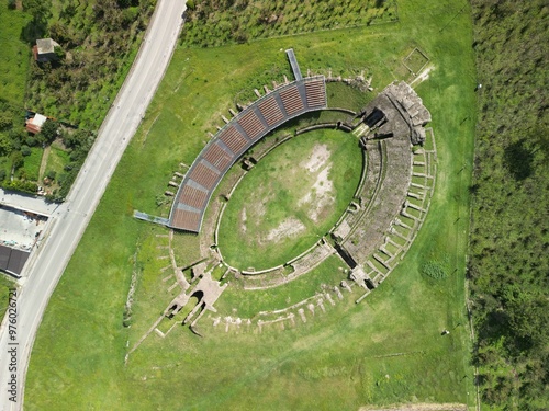 Avella's roman ruins, archeology Roman amphitheatre, italy