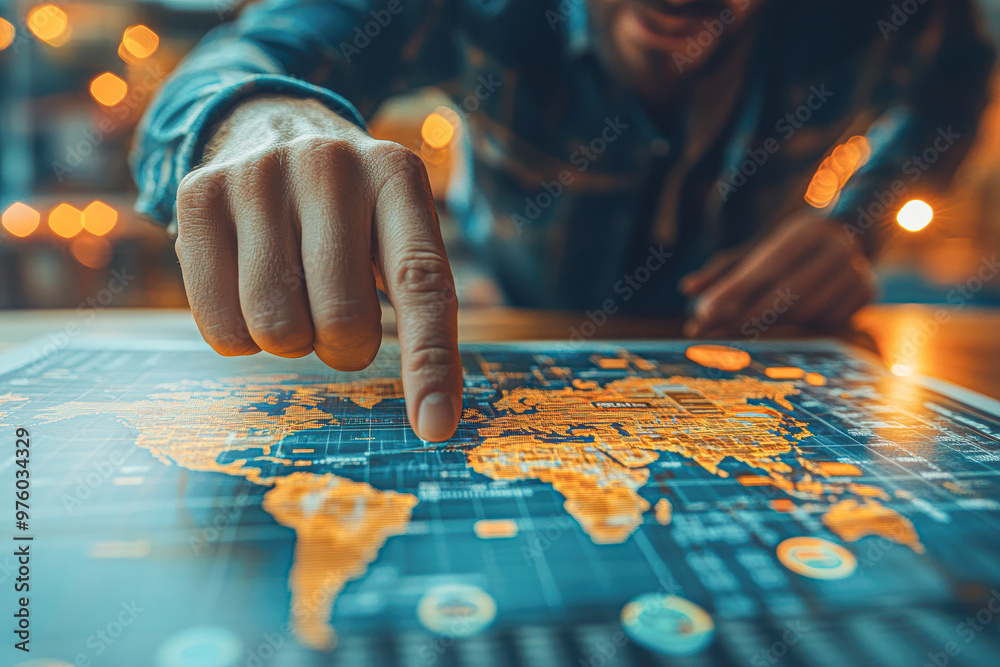 Analyst Presenting Economic Data with Focus on International Development