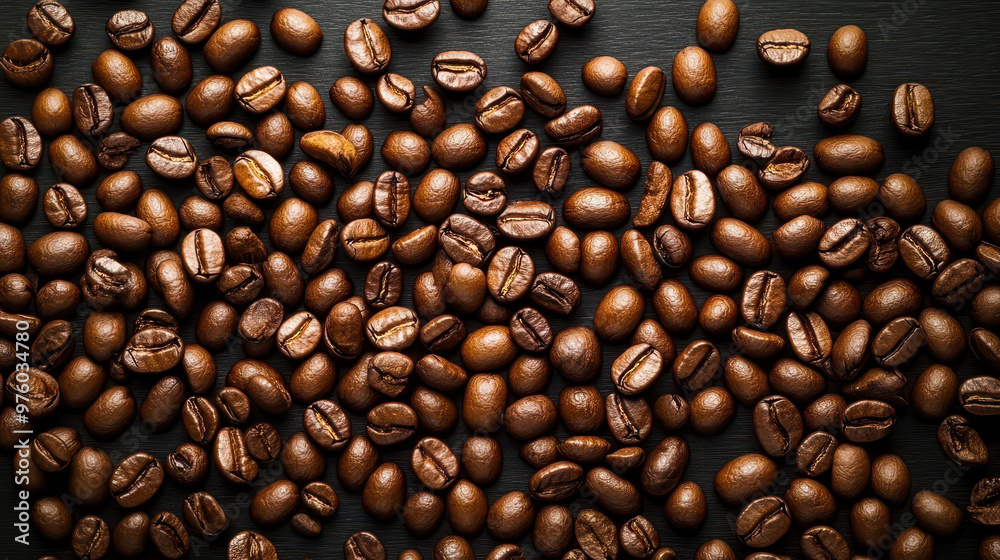 Roasted Coffee Beans on Dark Background: Aromatic Coffee Texture for Cafes, Restaurants, and Food Branding Roasted Coffee Beans on Dark Background: Aromatic Coffee Texture for Cafes, Restaurants, and Food Branding