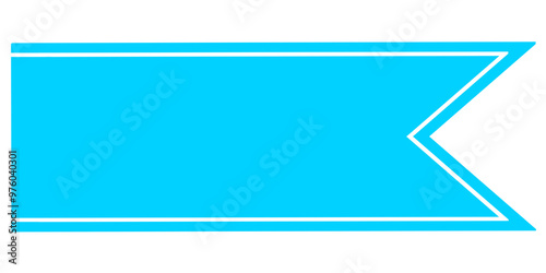 Blue folder isolated on white, blue icon, blue background with place for text, sign, flag, ribbon, banner, blue ribbon, blue flag, blue banner, blue sign, sign isolated, note, tag, png