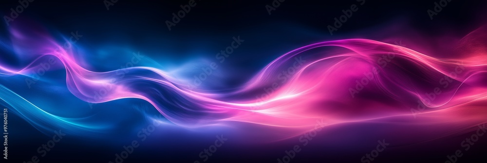 Dark background, colorful gradient background with dark purple and blue tones, smooth lines, blurred foreground, high contrast Dark background, colorful gradient background with dark purple and blue tones, smooth lines, blurred foreground, high contrast